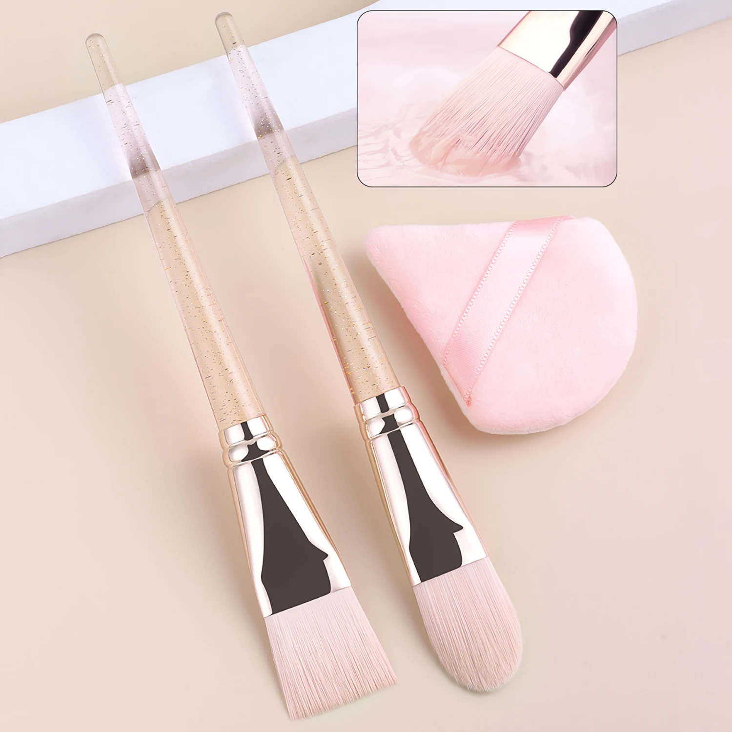 Nuevo Brocha de maquillaje multifuncional, brocha de base, brocha de maquillaje coreana, brocha de máscara ultrafina de una línea, corrector de imprimación