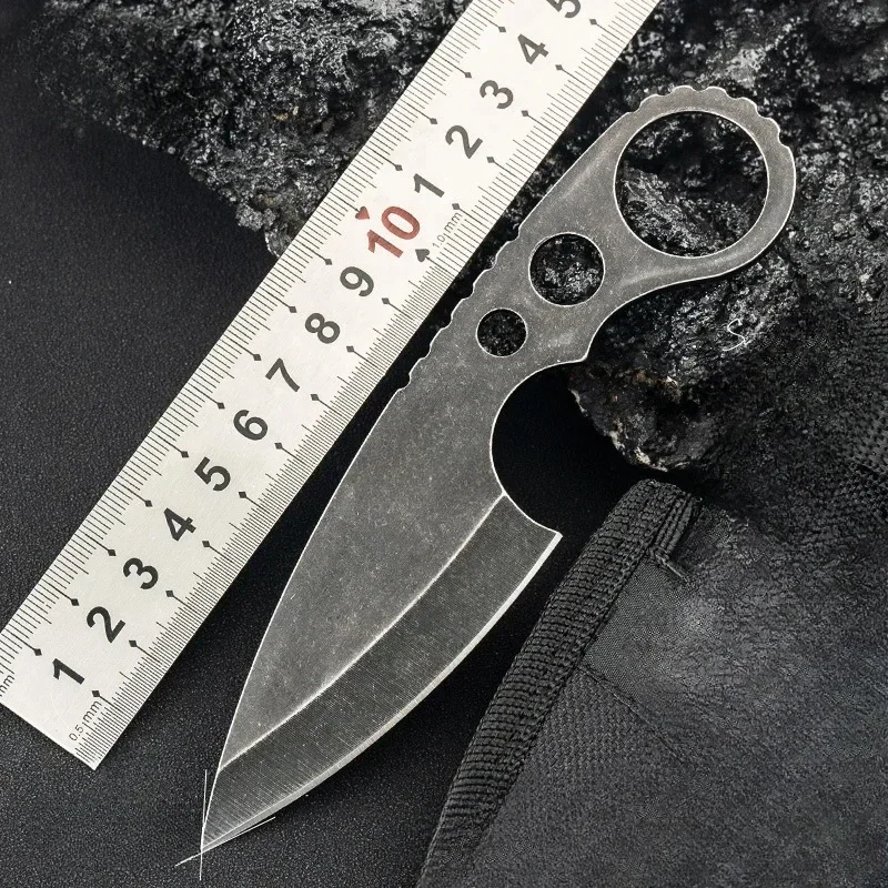 NEW Survival Fixed Blade Knife, Dragon Bone Design, Anti-Height Sharpness,EDC and Outdoor Camping Titanium Knife Pocket knife