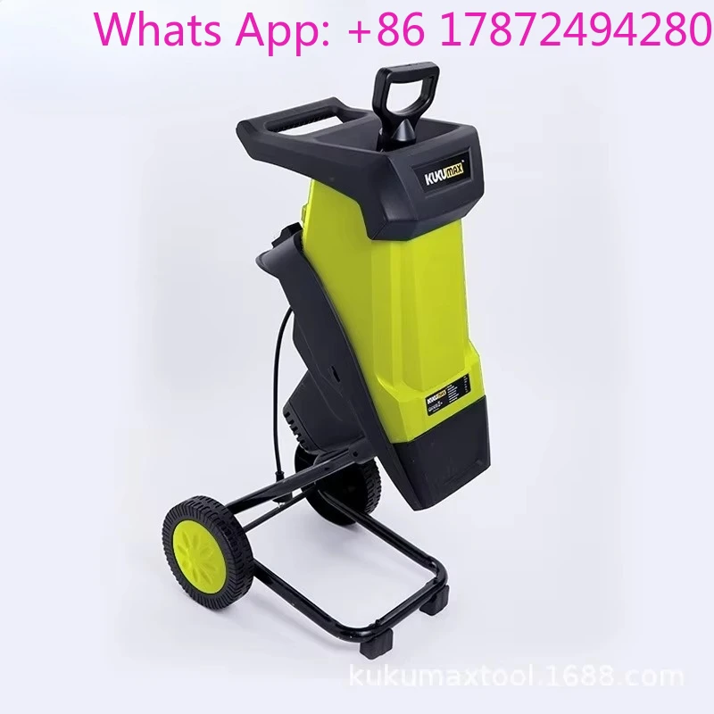 Easy-Operate Portable Electric Wood Chipper Home Orchard Mini Branch & Tree Trunk Shredder