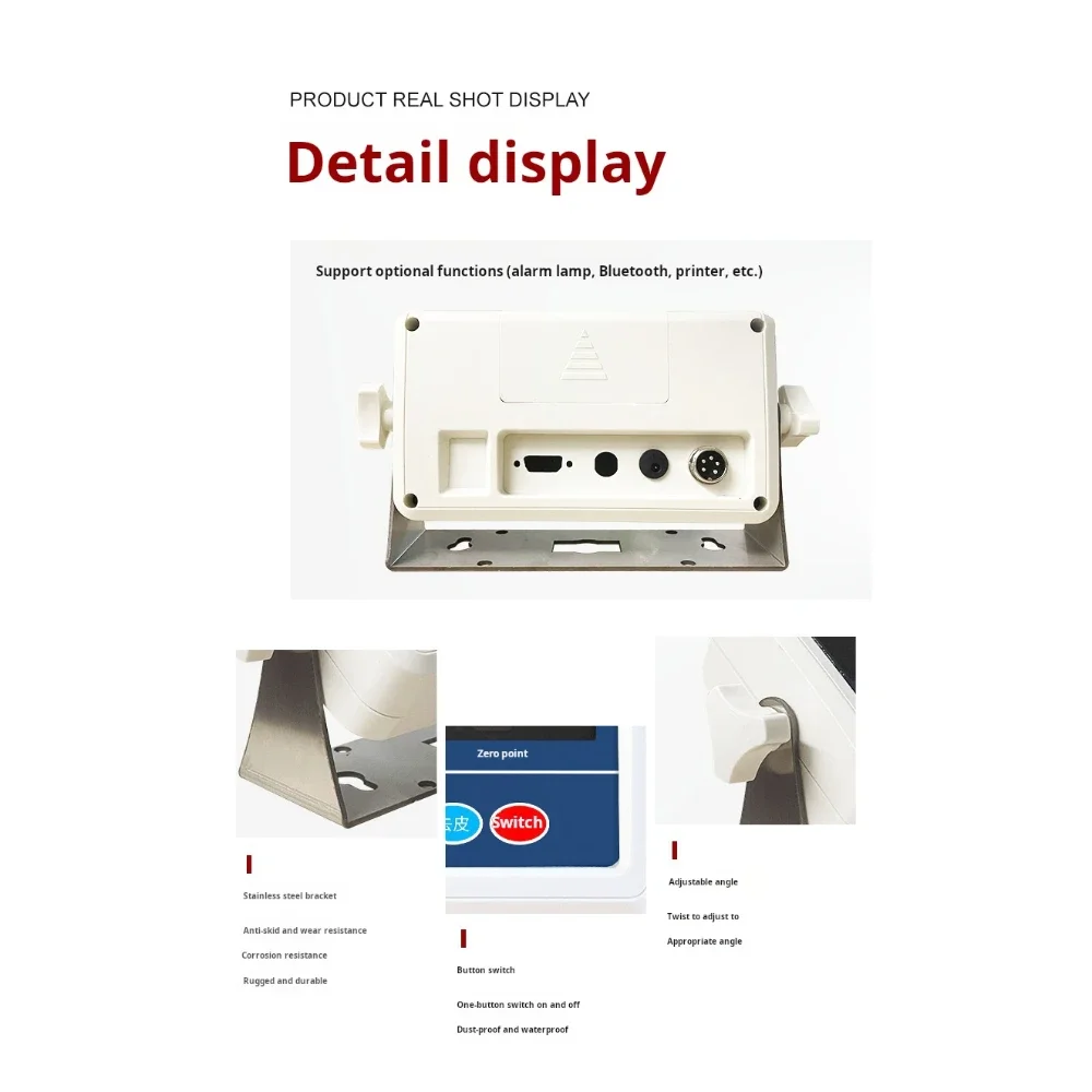 Weighing Rs232 Electric Weighing Device Loadmeter Meter Head Counting  Meter Platform Scale Monitor English Version