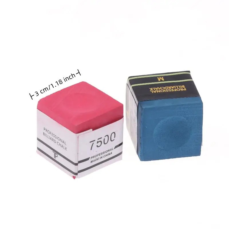 

1PC Billiard Chalk with Storage Box No-Slip Pool Cue Stick Snooker Easy Powder Billiard Accessories for Pool Table Games