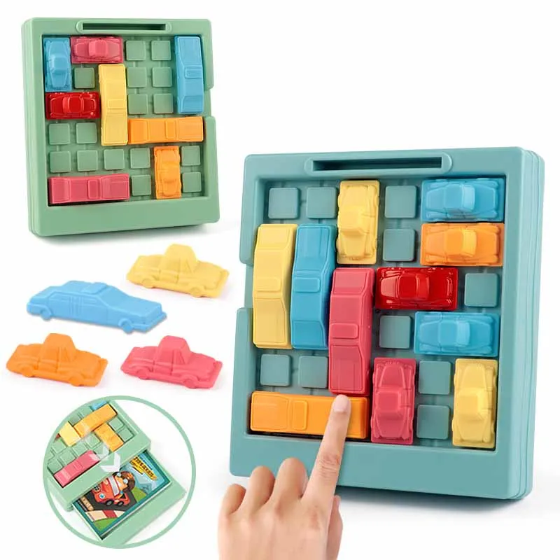 

Children Car Breakout Huarong Road Puzzle Early Education Problem-solving Game Logical Thinking Training Science Education Toys