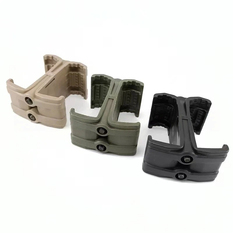 مقرنة مجلة مزدوجة من النايلون التكتيكي - ملحق لعبة رصاصة ناعمة سريع التحميل للألعاب الخارجية بشكل آمن #1