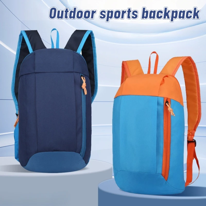 Outdoor Lightweight Small Sports MEN'S Backpack Fabric Backpack Fashionable and Trendy Backpack for Outdoor Camping Lightweight