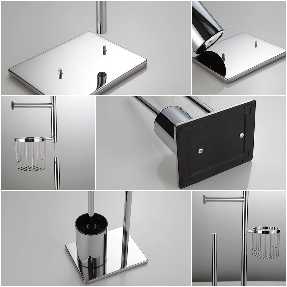 Imagem -02 - Standing Toilet Paper Holder com Armazenamento Suporte de Tecido para Banheiro