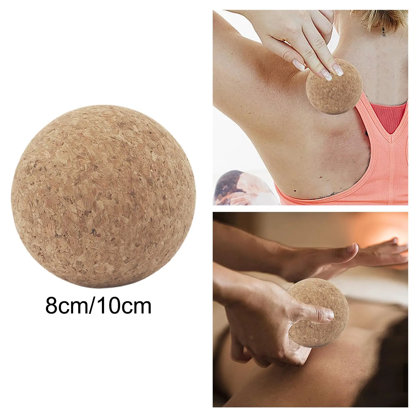 

Cork Massage Ball Portable Roller Fitness Ball for Training Home Gym Fitness