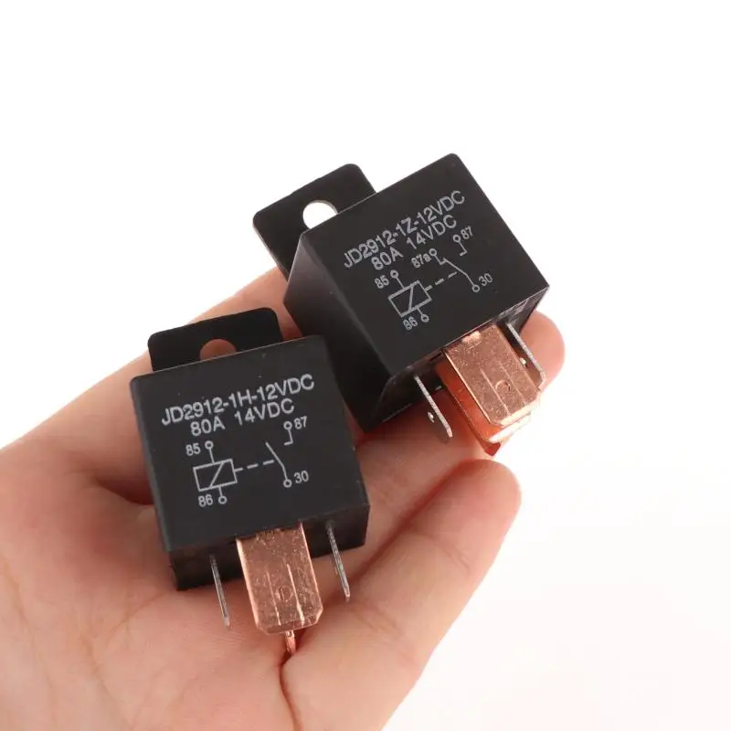 

DC12V DC24V Motorcycle Relay Set - Waterproof 80A 4/5 Pin Relay with Built-in Socket for Head Light and Air Conditioner Unit
