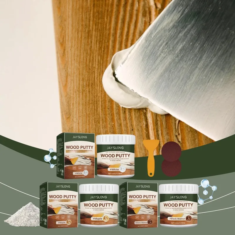 Wood Furniture Repair Paint Cover Cracks Scratches Multi-purpose Touch Up Coating, Waterproof Quick Dry Touch Up Paint for Wood
