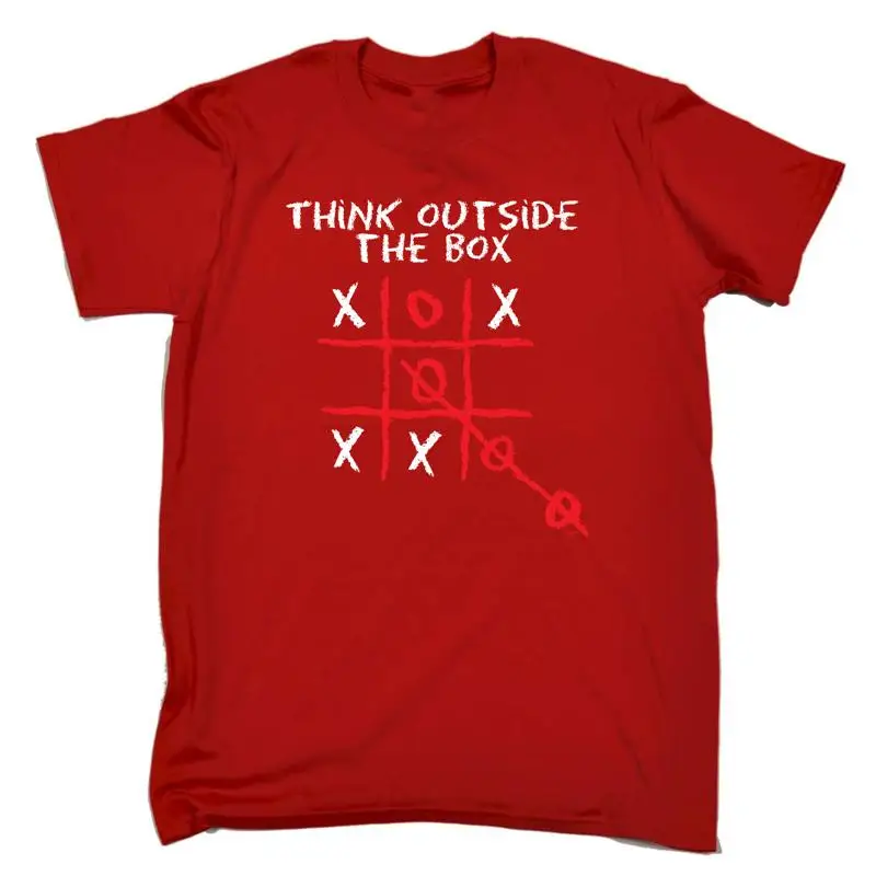 

Think Outside The Box Naughts And Crosses Mens Funny Novelty T Shirt