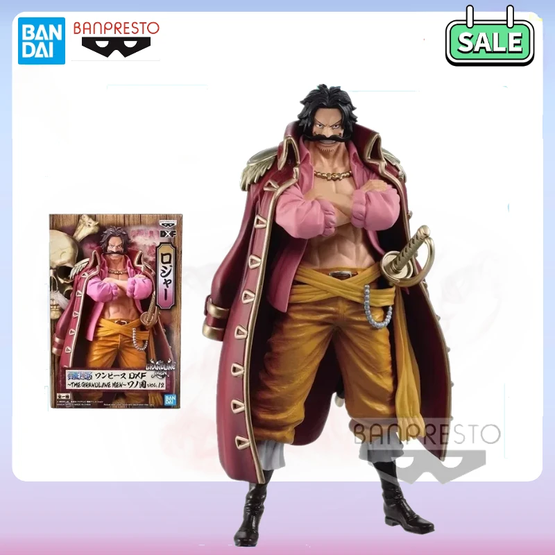 In Stock Bandai BB Original Anime One Piece DXF Grand Line Wano Country Gol·D·Roger Action Figures Collection Model Ornament Toy