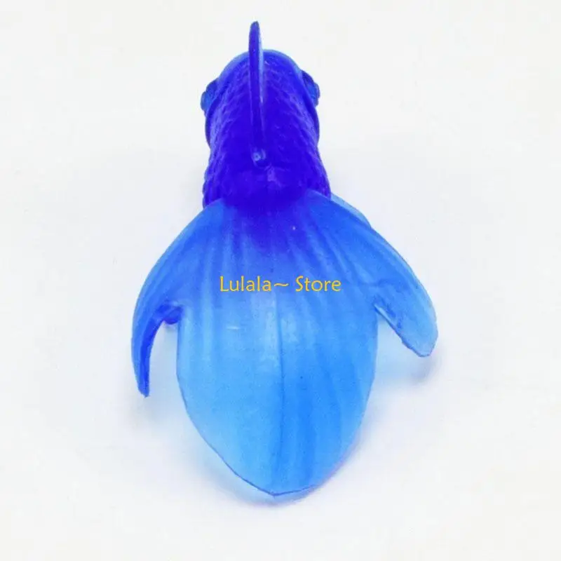 لعبة صغيرة للأطفال من Y4QA على شكل سمكة ذهبية واقعية قابلة للحمل للكب كيك، هدايا للحفلات