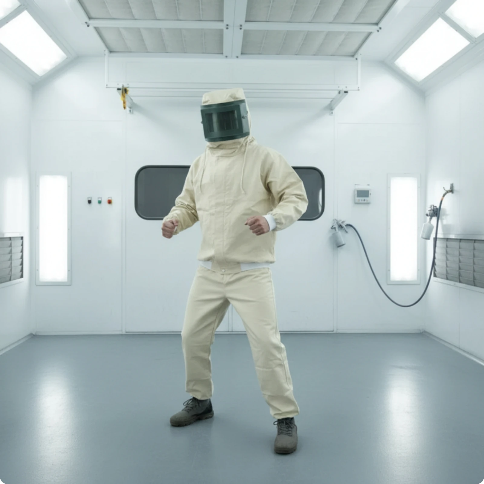 Sandblasting Suit Split Sandblasting Jacket and Pants Blast Suit Dust-Proof Work Overalls Full-Body for Sandblasters, Grinding