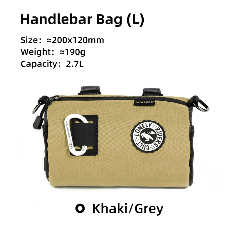 ULAC Neo Porter Cycling Accessories Pouch Waterproof Road Bike Bagpack Bicycle Handlebar Bag 1.1/1.5/2.7L MTB Front Tube Pannier image 3