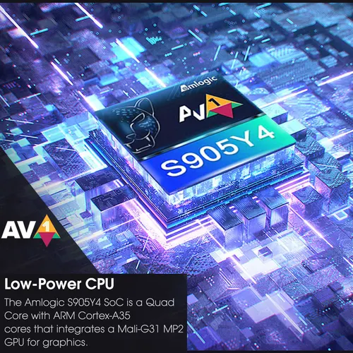 Imagen 2 del producto MECOOL KM7 SE 2GB 32GB Android TV BOX Amlogic AV1 Certificado Google Chromecast Ebraico Portugués Control de Voz Versión Global DDP