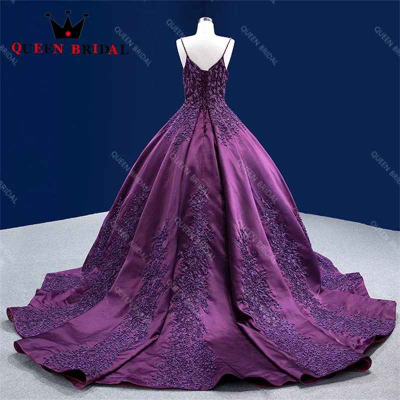 Charming Exquisite Beading Lace Evening Dress 2023 New Satin Boat Neck Spaghetti Strap Formal Gowns Robes De Soirée Custom ZX54