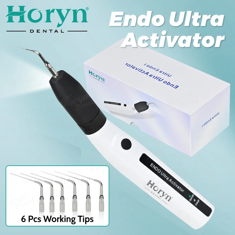 

Dental Endo Ultrasonic Activator 6 Tips Cordless Endodontic Irrigator Handpiece Root Canal Treatment Dentistry Instrument