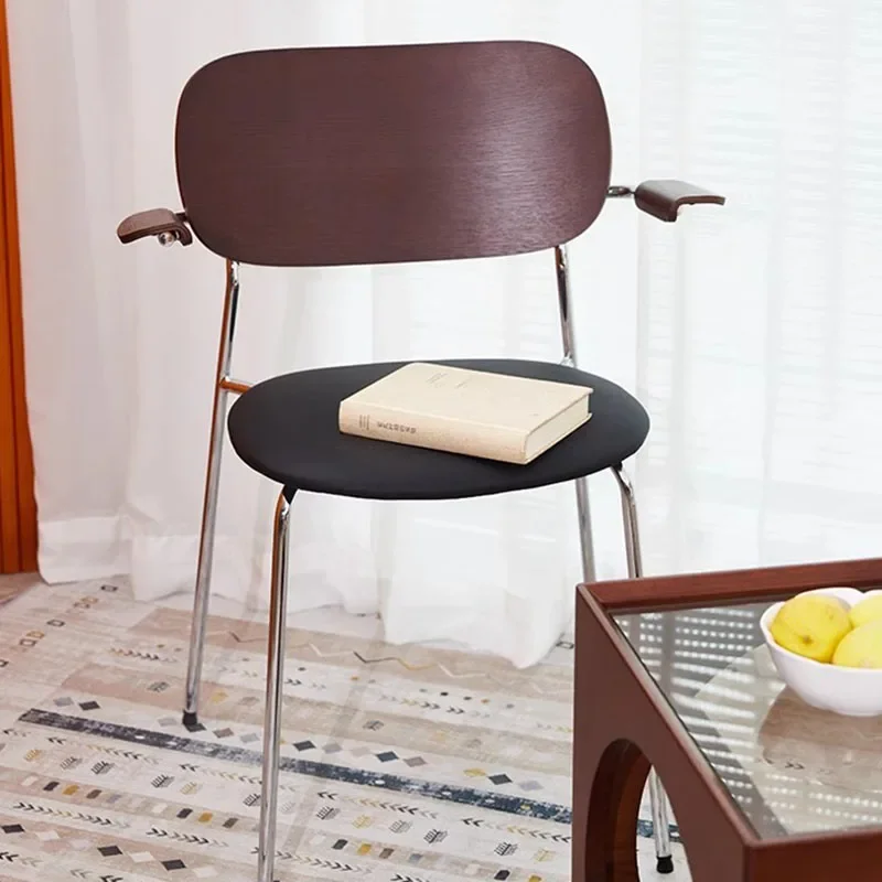 เก้าอี้ดีไซน์เนอร์สไตล์มิดเซ็นจูรี่ เก้าอี้ทานข้าวเด็ก เก้าอี้ทานอาหารหรูหราสำหรับสวน บ้านสมัยใหม่ ห้องครัว อะคริลิค ผ่อนคลาย ห้องหรูหรา