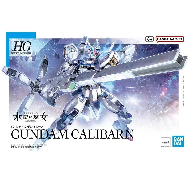 ในสต็อกOriginal BandaiอะนิเมะGUNDAM CALIBARN HG 1/144 ประกอบอะนิเมะAction Figure PVCของเล่นตุ๊กตาสะสมของขวัญ