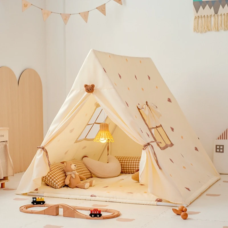 Indoor Kinder Spielzeug Zelte Atmungsaktive Fenster Spiele Spielen Sicheres Kind Kleines Haus Schlafen Spielzeug Zelt Mädchen Prinzessin Tuch Häuser