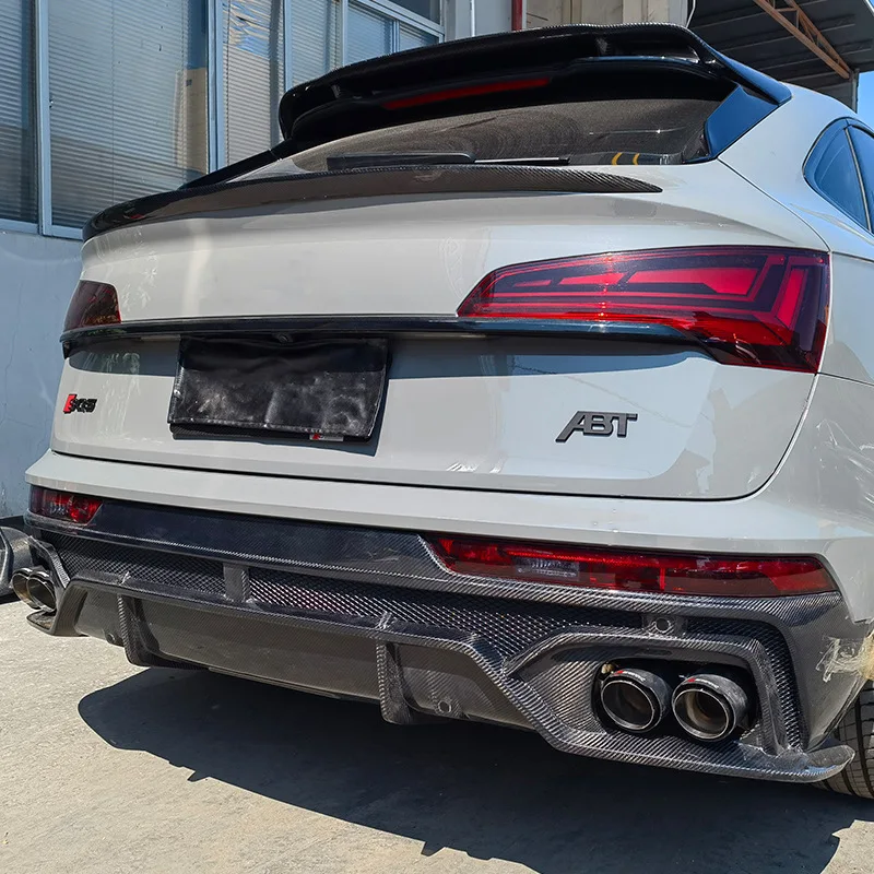 

Подходит для Audi Q5L Sportback 21-25, модифицированный спойлер из углеродного волокна, верхний крыло, капот, воздушный нож, хвост