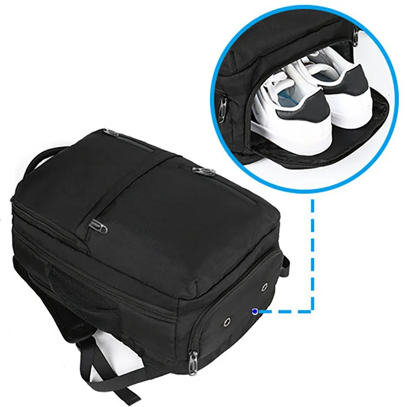 Sac à dos de transport tout-en-un, sac de voyage d'affaires pour le travail, le week-end et les voyages de nuit, sac à dos étanche pour ordinateur portable