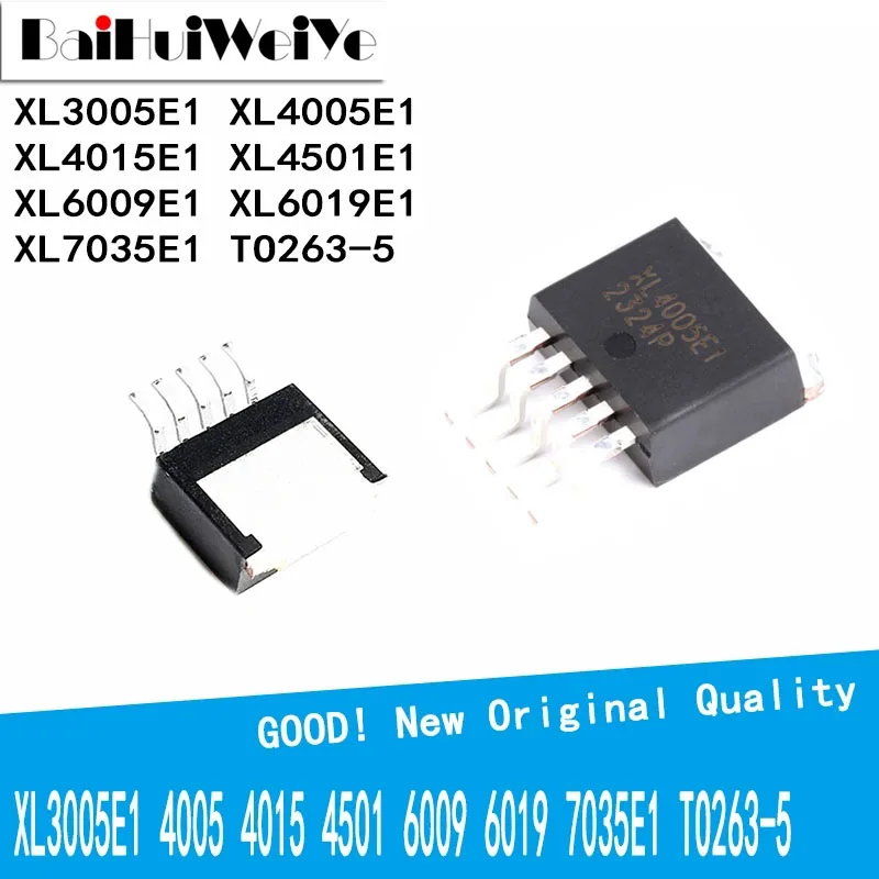 5PCS/LOT XL3005E1 XL4005E1 XL4015E1 XL4501E1 XL6009E1 XL6019E1 XL7035E1 TO-263 Step-Down DC Power Converter Chip