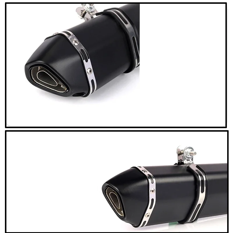 470mm Black Motorcycle Exhaust Pipe Turbo Tube Muffler Silencer DB Killer for Yamaha Suzuki Ducati Kawasaki Honda Kymco