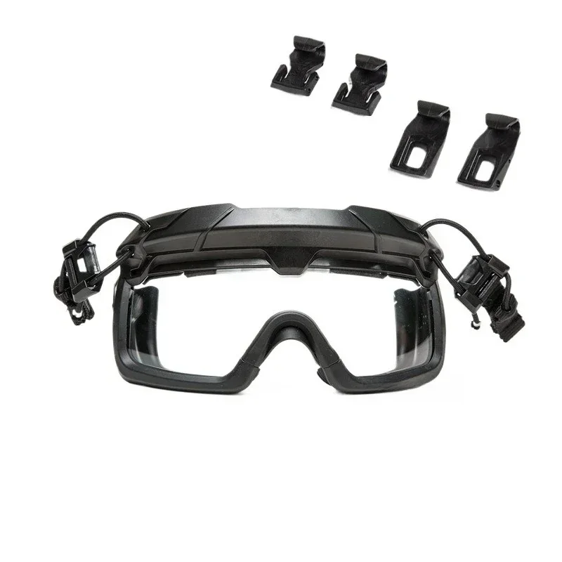 Split anti-fog goggles for helmets
