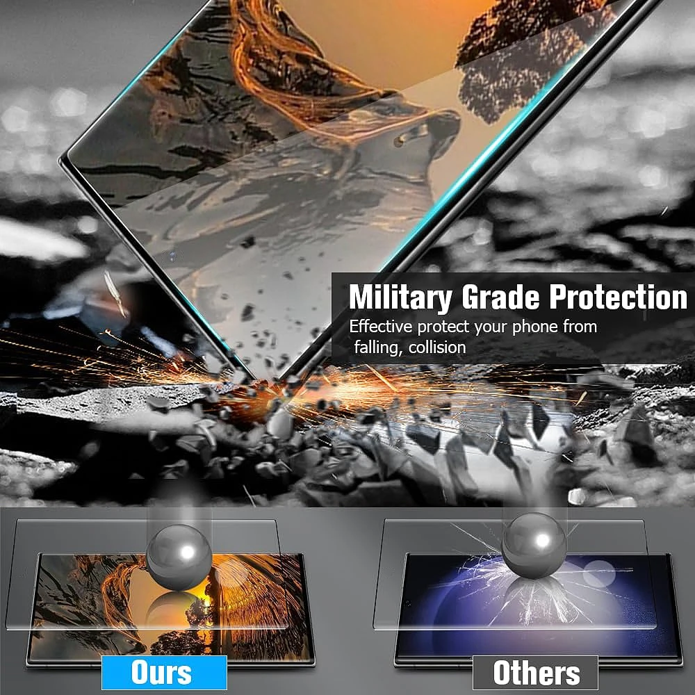 UNIPRO UV Full Cover Screen Protector For Samsung S24 S23 S22 S21Ultra Note 20Ultra Plus S23FE Tempered Glass Protective Film