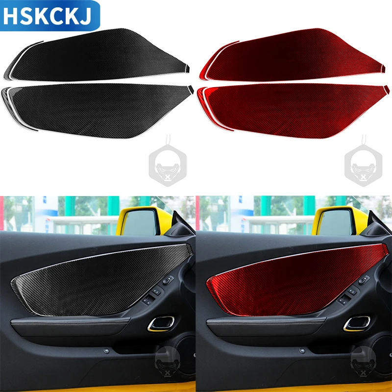 

Carbon Fiber Car Side Door Cover Trim Sticker Accessories Styling Decoration For Chevrolet Camaro 2010 2011 2012 2013 2014 2015