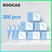 Youpin 300pcs SOOCAS Professional Dental Flosser Ergonomic Design FDA Testing Food Grade Daily Tooth Cleaning