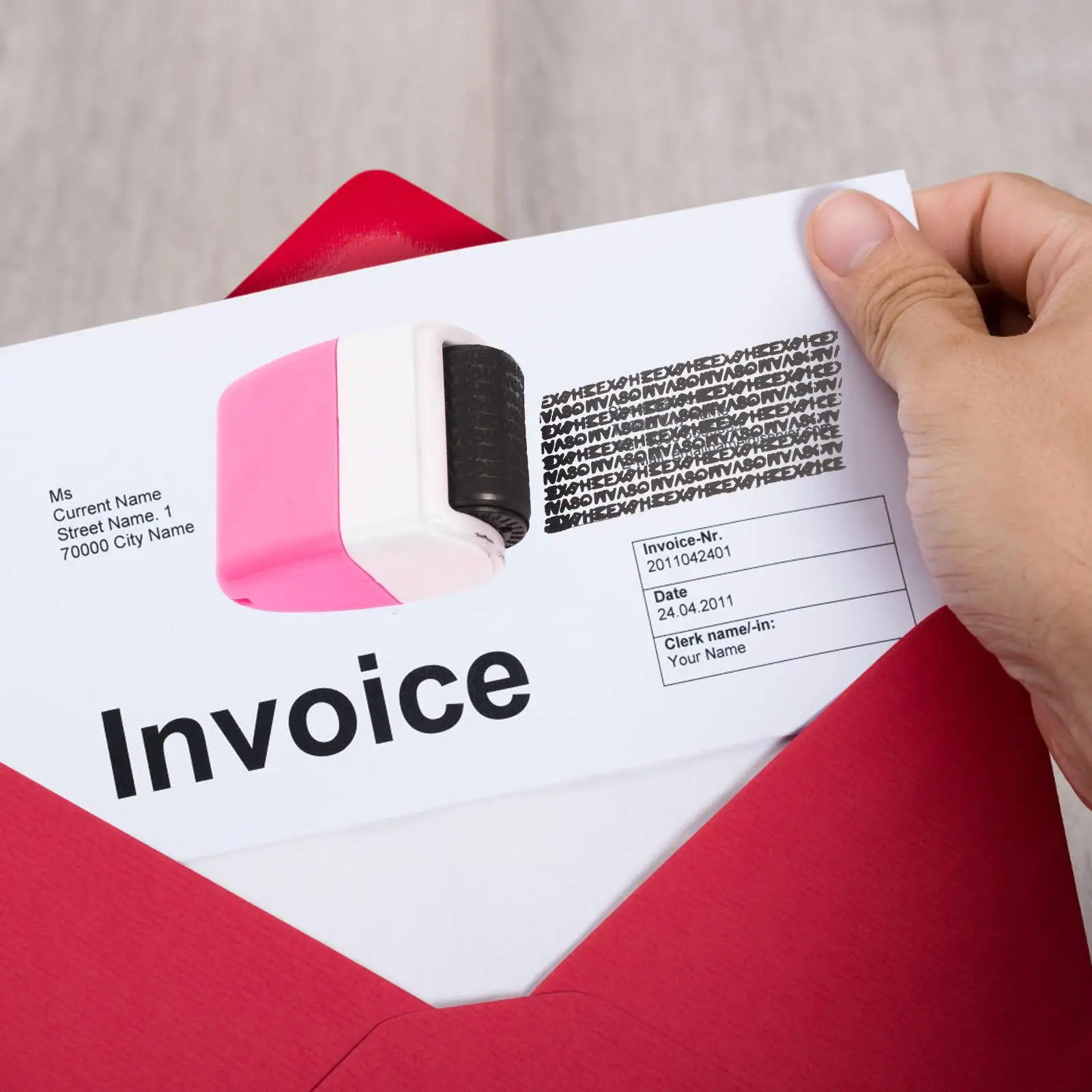 ختم السرية، ملصق ختم القهوة، طوابع من الدرجة الأولى، عنوان البريد، مانع المكتب المنزلي