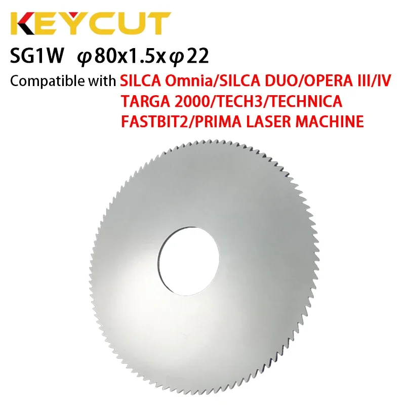 

SILCA Cutter SG1 SG1W 80x1.5x22mm Fits SILCA Omnia DUO/OPERA III IV/TARGA/TECH3/TECHNICA/FASTBIT2/PRIMA Key Machine Aftermarket