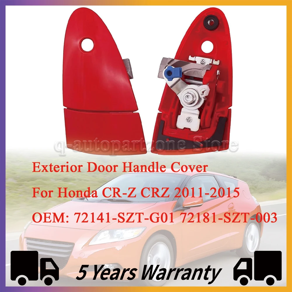 Red/Black/White Car Exterior Door Handle Left Right With/Without Key Hole For Honda CRZ 2011-2015 72141-SZT-G01 72181-SZT-003