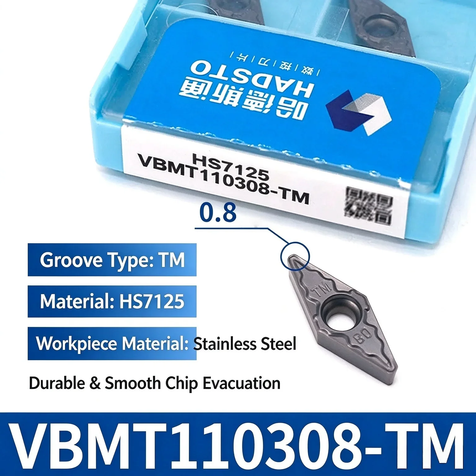 HADSTO VBMT110308 VBMT110304 VBMT160412 VBMT160408 VBMT160404 HS7125 Carbide Insert VBMT Inserts