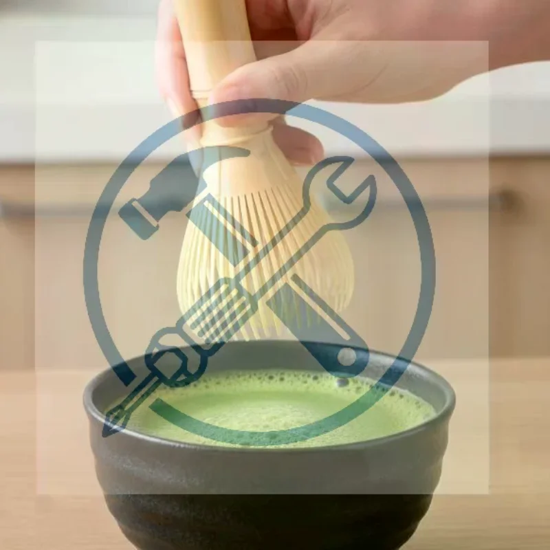 Batidor de Matcha Reutilizable de Resina, Batidor de Grado Alimenticio para Té Verde en Polvo, para Preparar Matcha en Ceremonias de Té en Casa