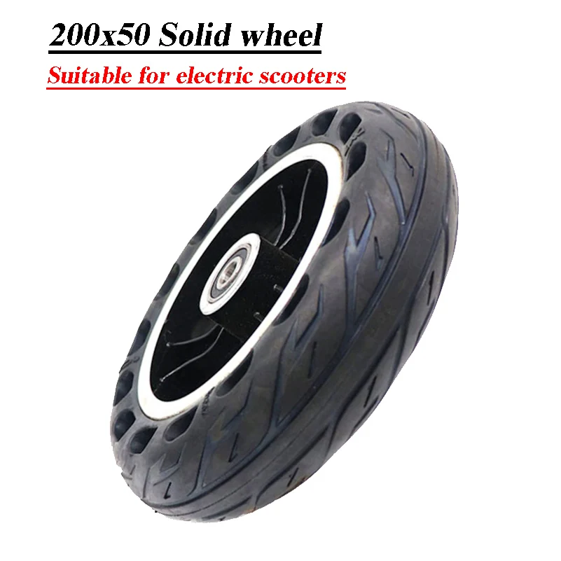 200x50 Solid Tire wheel  for Electric Scooter 8 Inch  Non-pneumatic Tyre Explosion-proof Wheel Tyres