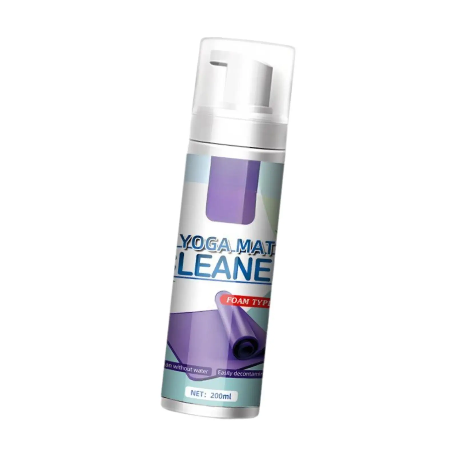 Yoga Mat Dry Cleaner 200ml Yoga Accessory Cleaning Set Easy Clean Sweat Stain Remover Spray for Pilates Apartment Household