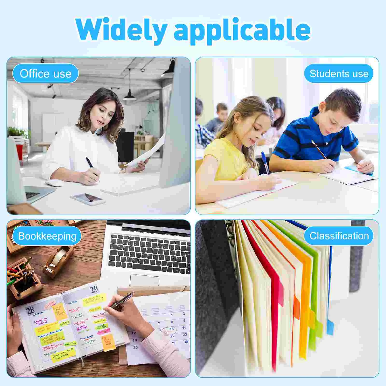 10 Pcs Tab Binder Dividers Half Transparent Multi-color Label Index Binder Dividers 6 Holes for Notebook Stationery Supplies NEW