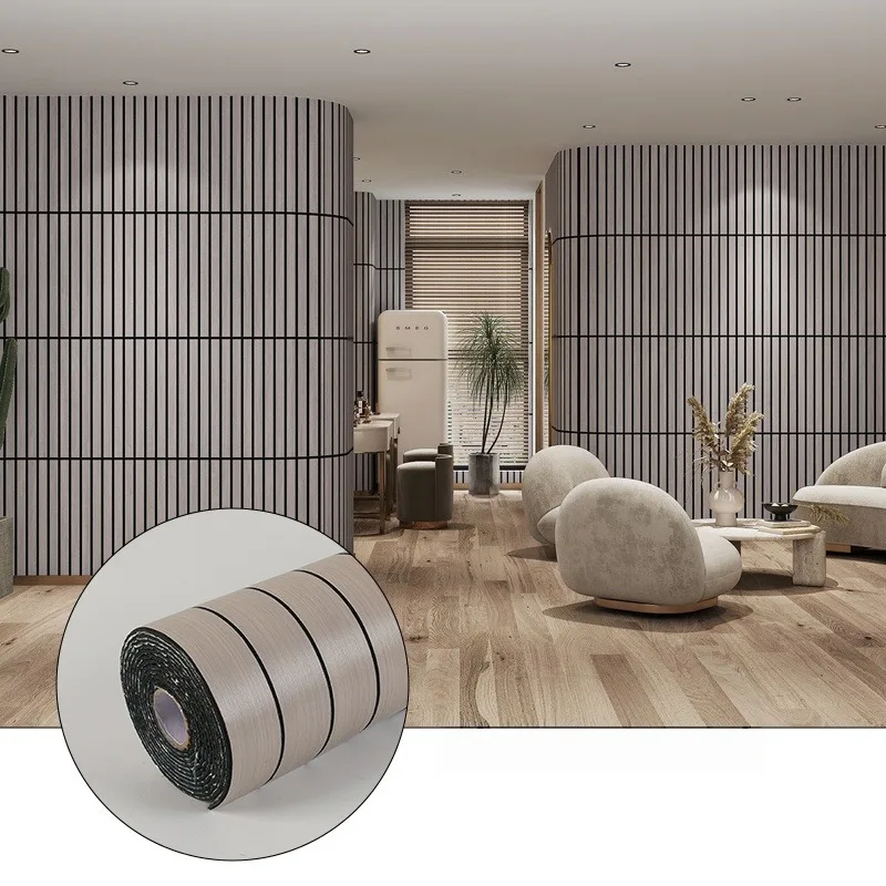 1PC 3MetresX16CM PVC Self Adhesive Flexible Wood Grain Baseboard Trim Wall Skirting Molding for Floor Wall Interior Decor