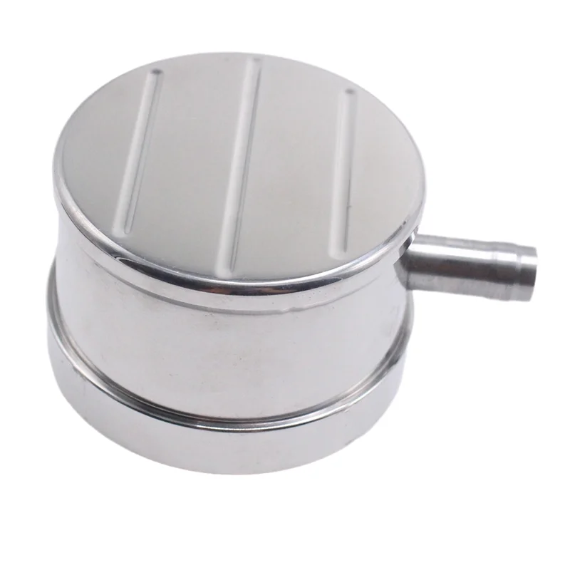 AB61 - Gepolijst aluminium voor Chevy Ford Auto-ademhalingsventielafdekkap Push-in ontluchter W / PVC-buisbal gefreesd 1 inch nek