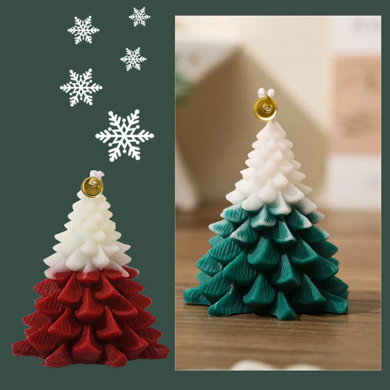 2024 New 1PCS Christmas Tree Aromatherapy Candles Creative Home Decoration Set Shooting Props Holiday Gifts