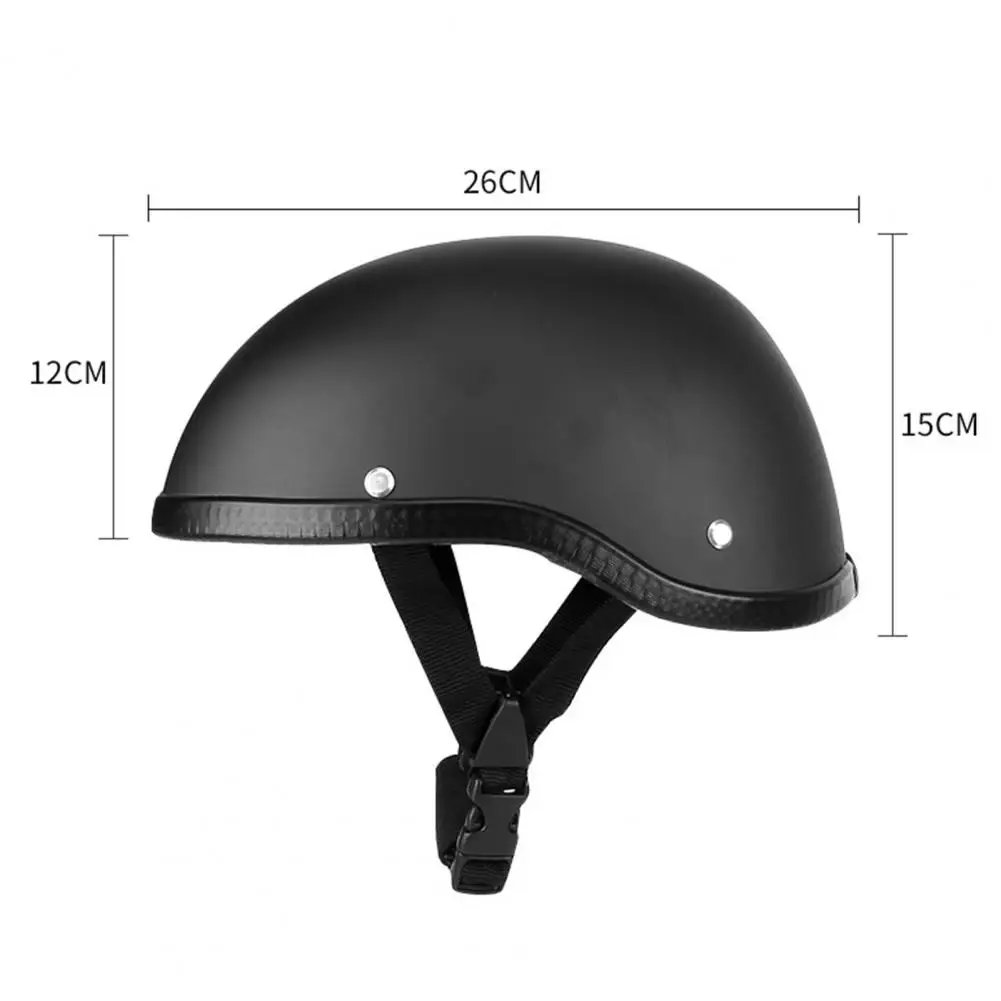 

Important Half Helmet Matte/Bright Black Breathable Comfortable Lining Motorcycle Half Helmet Safe Helmet Firm