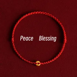Trendy Peace Blessing Protection Bracelet Lucky Red String Bracelets Bangles Length Adjust For Women Men Friend Lovers' Gift