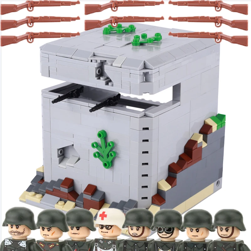 Military Vehicle Building Blocks Solider Figures Gifts Toys Weapons Guns Tank Truck Carrier USA GermanEquipment MOC Mini Bricks