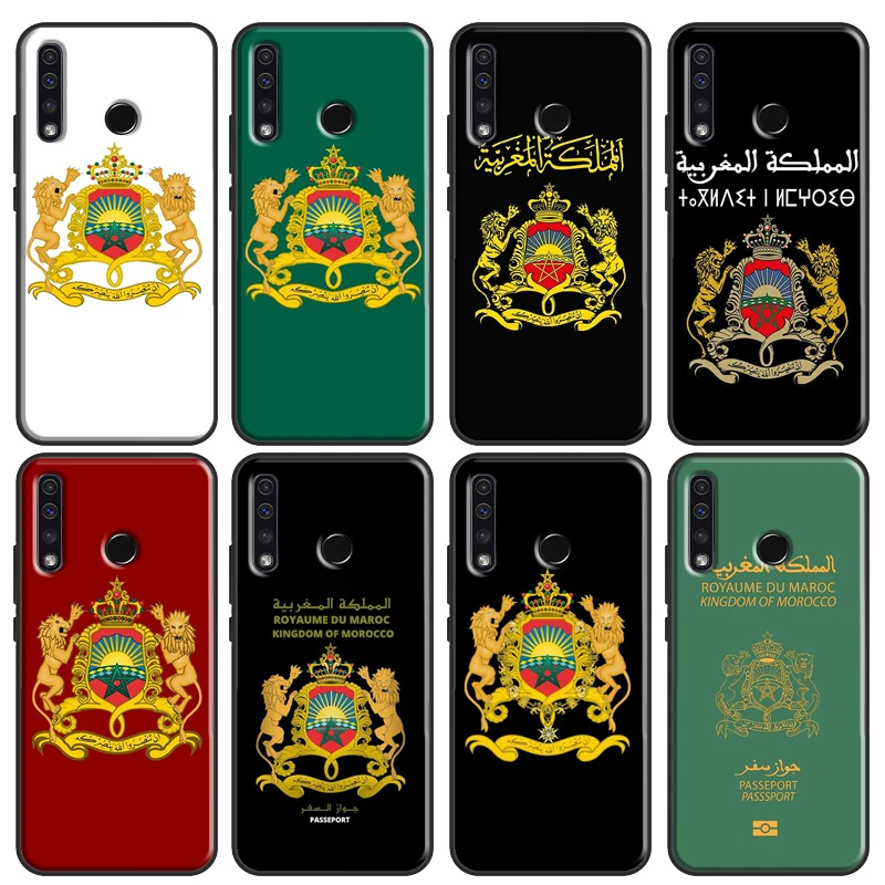 Maroc Morocco Flag Coat Of Arms Cover For Huawei Honor 10 Lite 9 20 10i 8X 9X 10X Lite 8A 9A 8S 9S 4C 6C 7C 7A Pro Cover