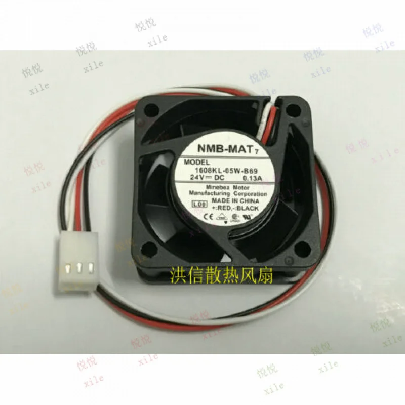 

L+ 1pcs for NMB 1608KL-05W-B69 DC24V 0.13A 40*20MM 4020 CNC machine fan 2pin