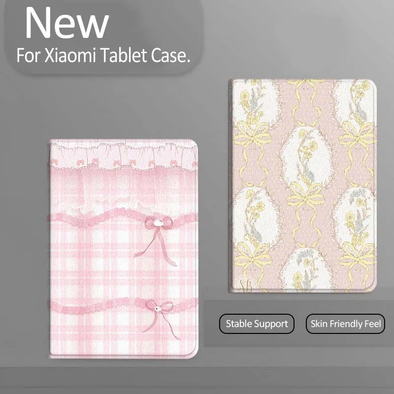 

Чехол для планшета с мультяшным цветочным узором и лентами для Xiaomi Redmi Mini Pad SE K 2 4 5 6 7 8 2023 2025 11 8.8 11.2 10.1 Pro