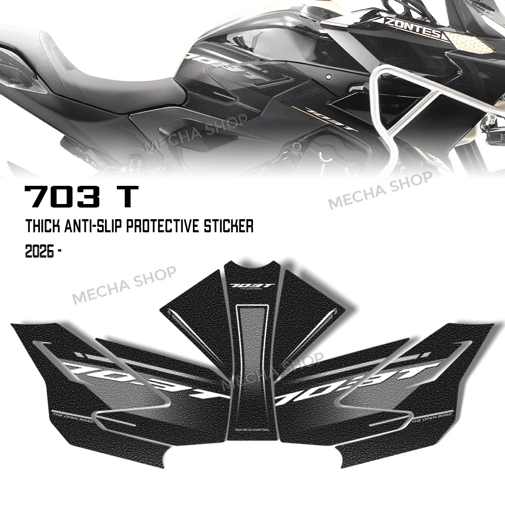 For Zontes 703T 2026 703 T Motorcycle Fuel Tank Sticker Tank Pad Decal Protector