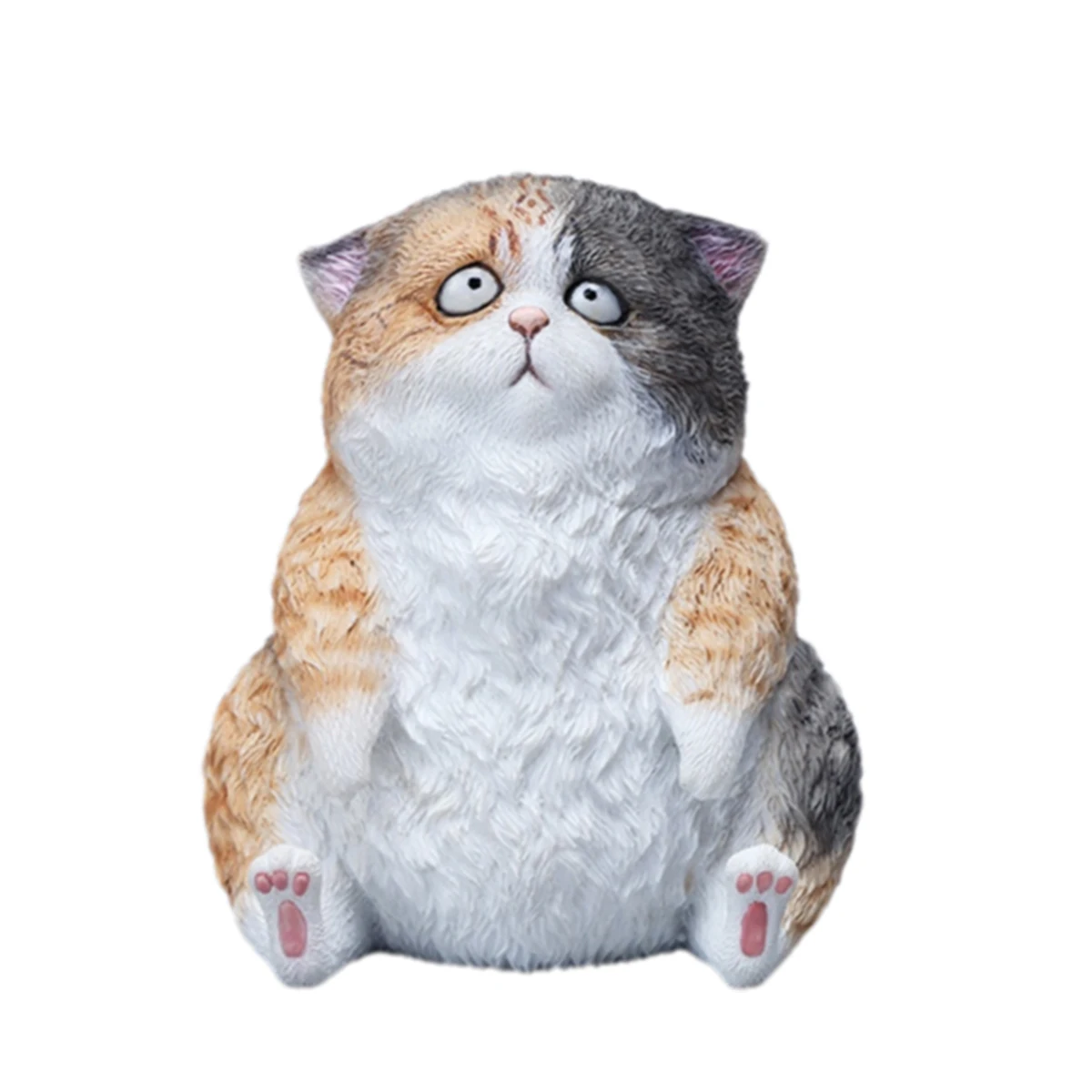 

HiPlay JXK Cat Silly Cat Expertly Hand-Painted Lifelike Safe Resin Hright 9cm Animal Figurine